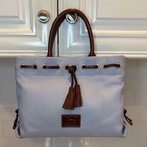 Dooney & Bourke Bag Purse Handbag Leather Vintage Ariel Wakefield Tassel Tote